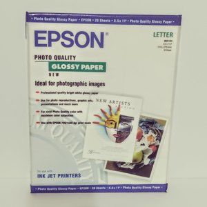 EPSON Glossy Paper Letter InkJet Printers 8.5" X 11" inches